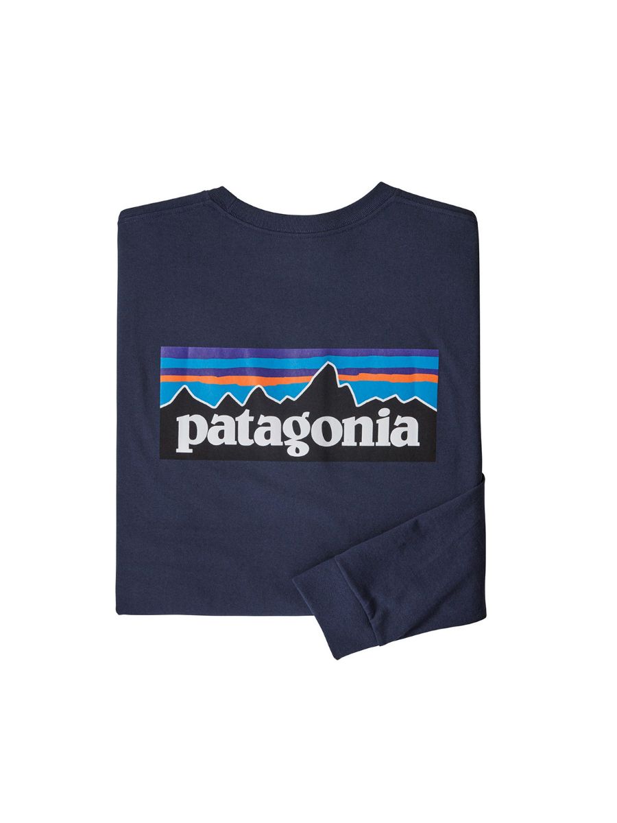 Longsleeve til herre fra Patagonia med logo på ryggen