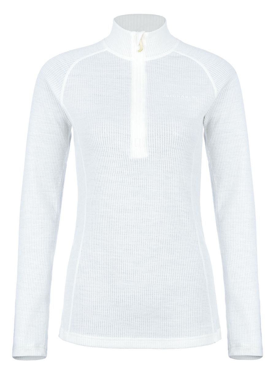 Gaia Half Zip til dame fra Jotunheim i Blanc De Blanc