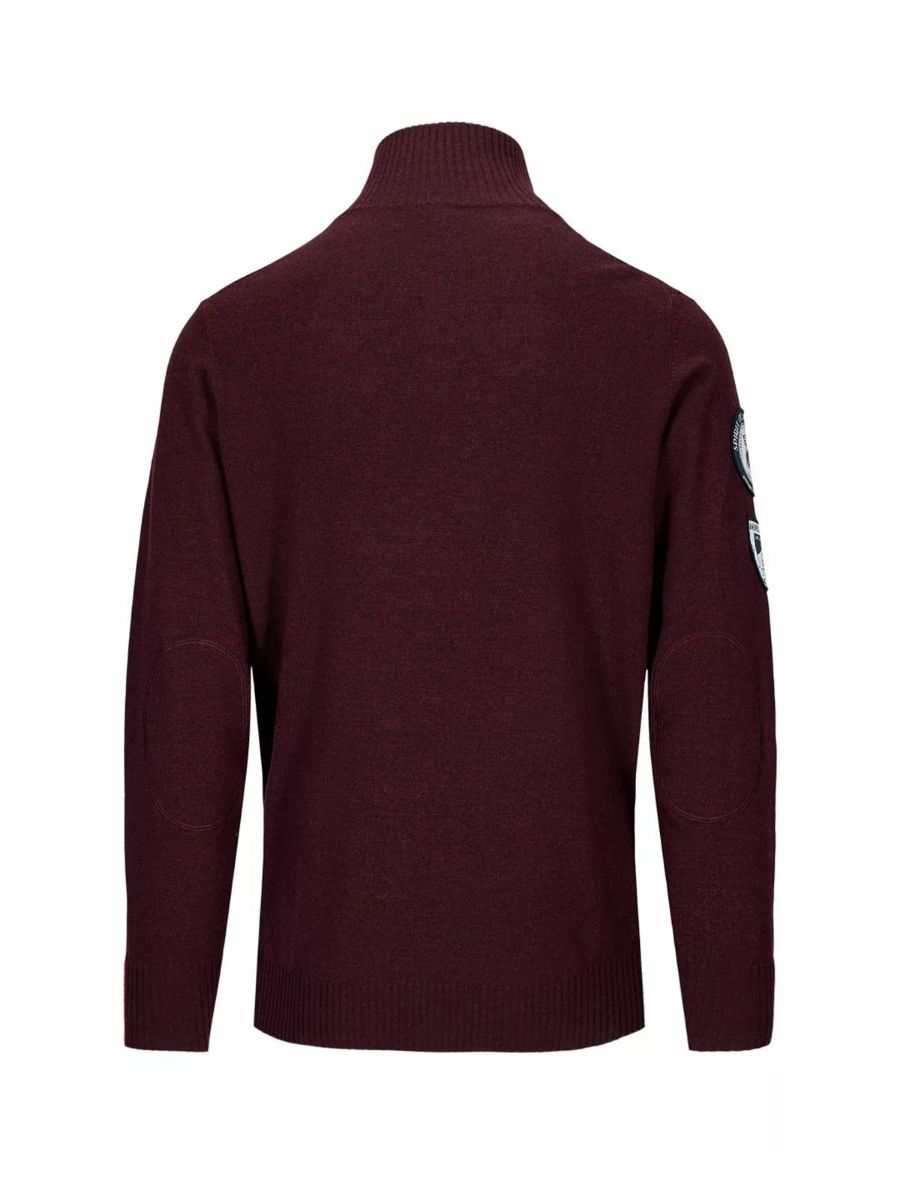 Amundsen Peak Half Zip Mens i fargen Heather. Ullgenser fra Amundsen til herre. 