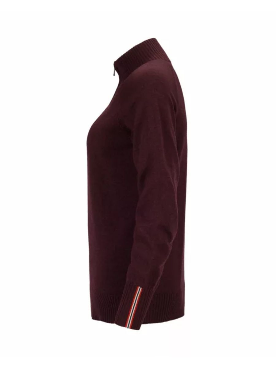 Amundsen Peak Half Zip Womens i fargen Heather. Ullgenser fra Amundsen til dame