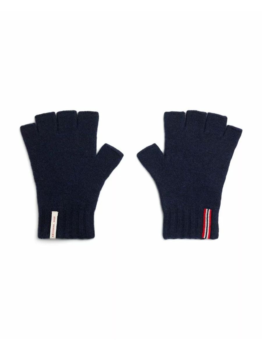 Amundsen Boiled Finger Gloves i fargen Faded Navy