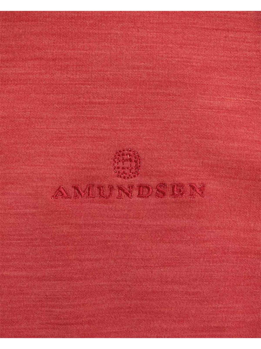 Amundsen 5mila Half Zip W i fargen Weathered Red med ton-i-ton logo