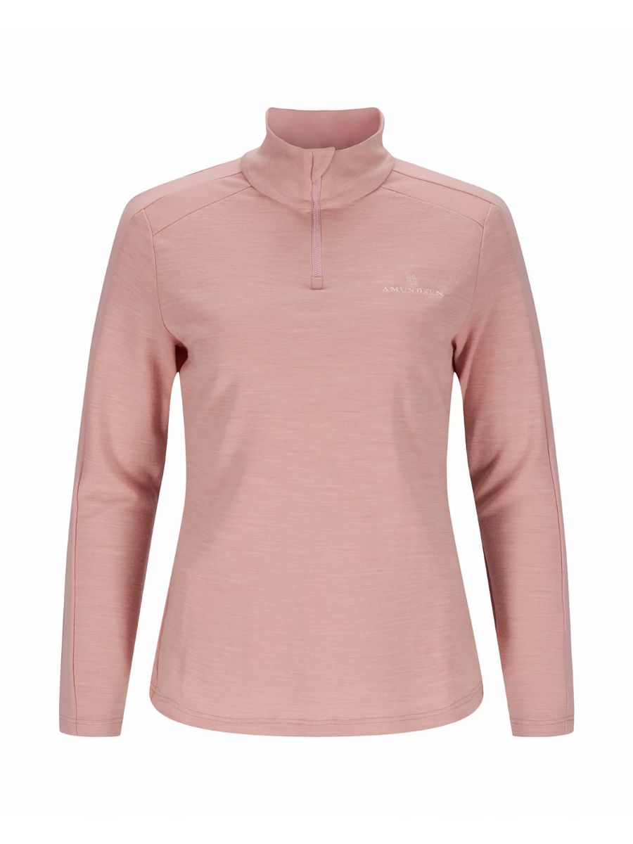 Amundsen 5mila Half Zip W i fargen Blush Pink