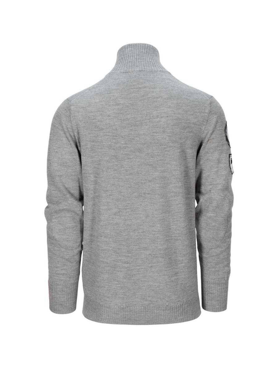 Amundsen Peak Half Zip Mens i fargen Light Grey. Ullgenser fra Amundsen til herre. 