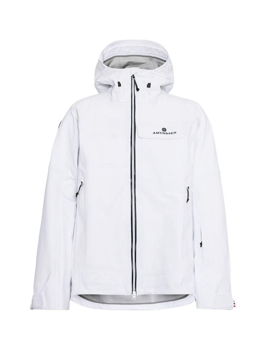 Amundsen Peak Jacket Womens i fargen White. Hvit skalljakke til dame fra Amundsen