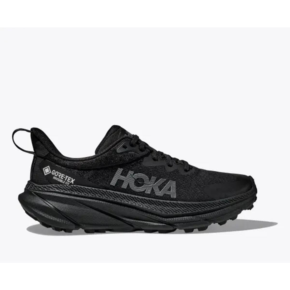 Hoka Challenger 7 til herre i fargen black balck med nyeste GORE-TEX membran uten flour