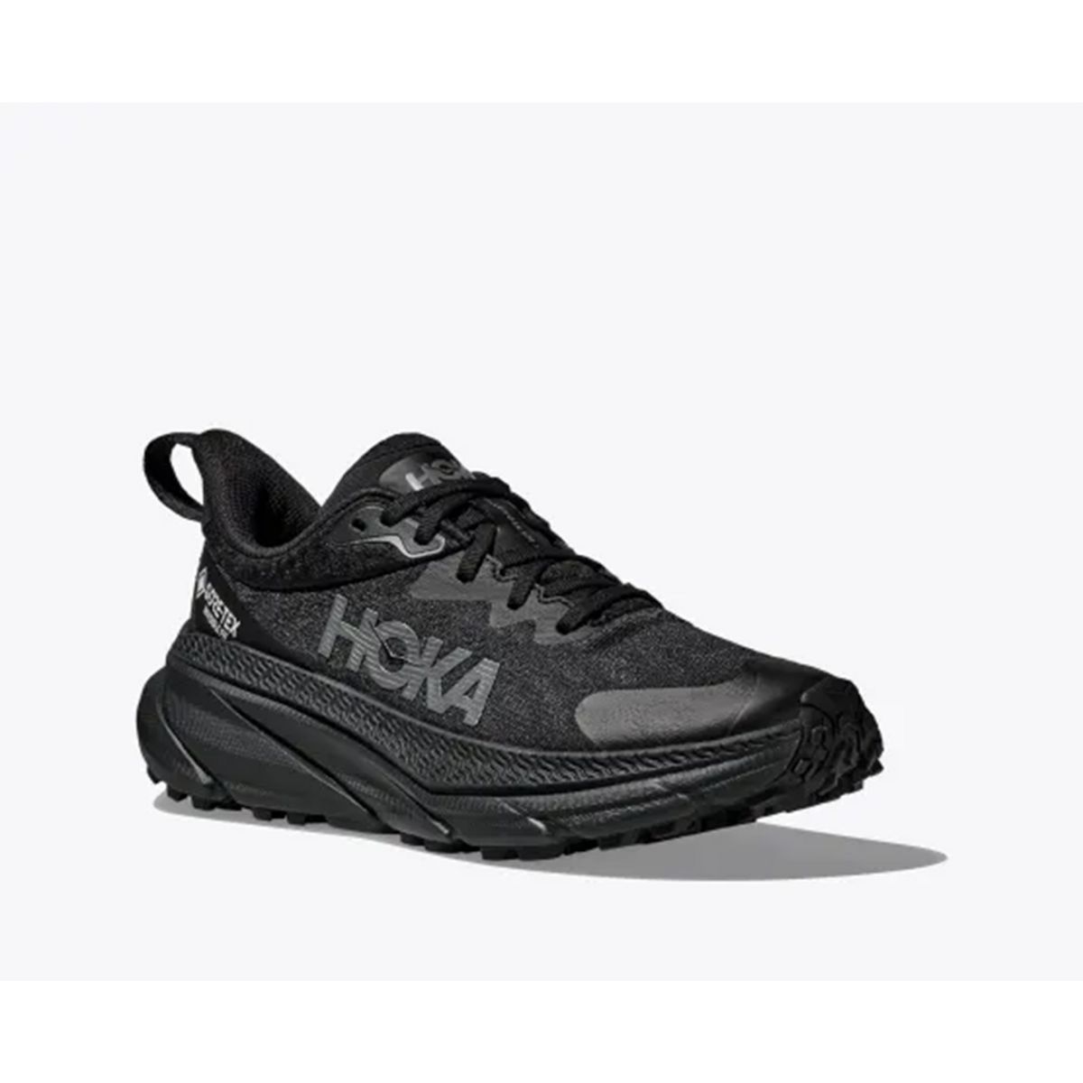 Hoka Challenger 7 til herre i fargen black balck med nyeste GORE-TEX membran uten flour