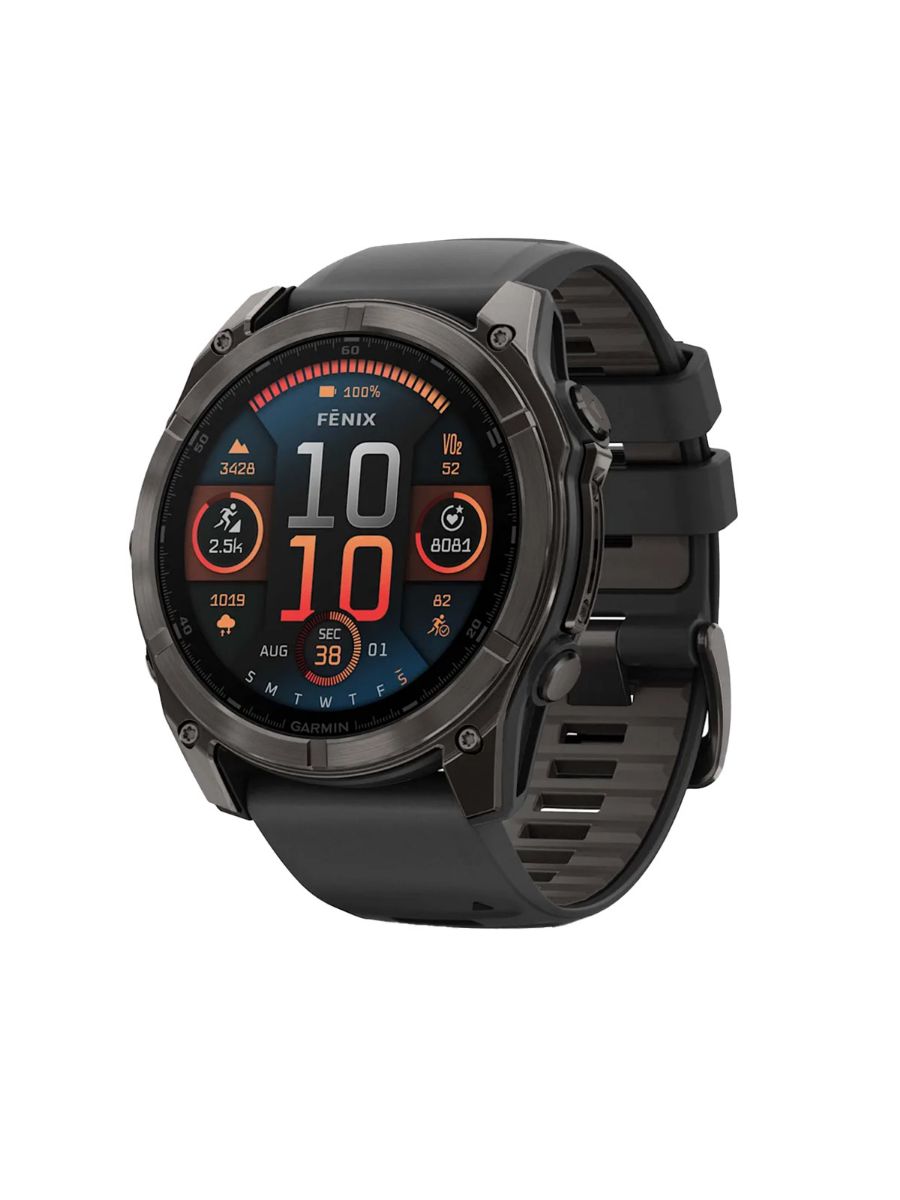 nyeste fenix 8 fra Garmin med AMOLED skjerm og en rekke funksjoner