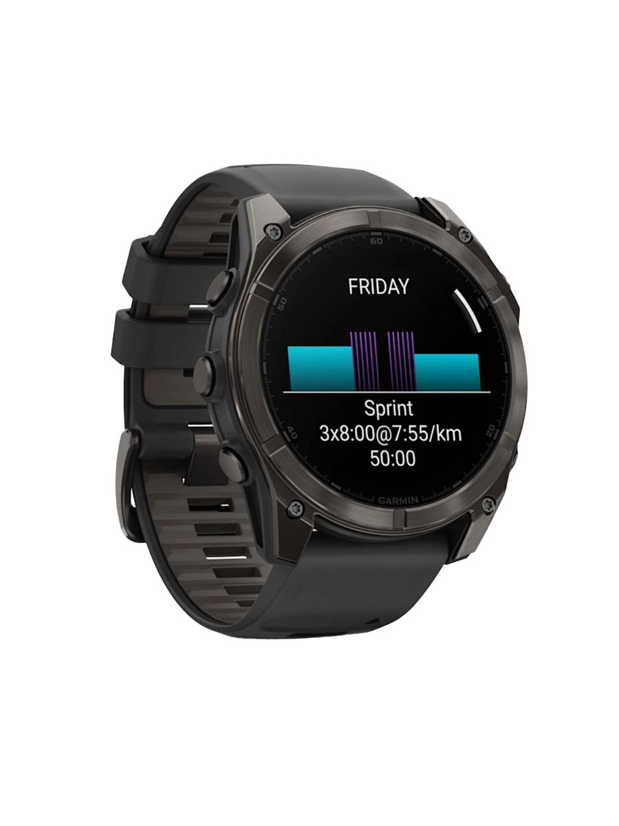 nyeste fenix 8 fra Garmin med AMOLED skjerm og en rekke funksjoner