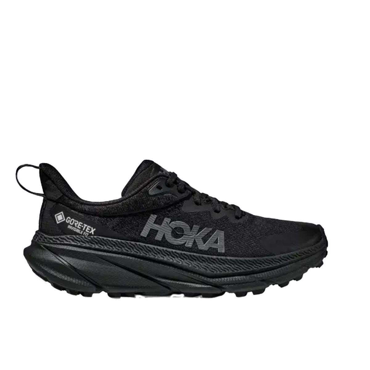 Hoka Challenger 7 til herre i fargen black balck med nyeste GORE-TEX membran uten flour	