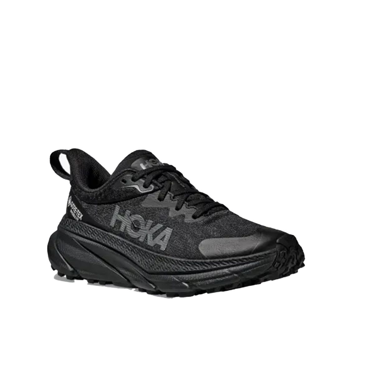 Hoka Challenger 7 til herre i fargen black balck med nyeste GORE-TEX membran uten flour	