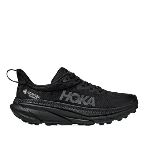 Hoka Challenger 7 til dame i fargen black balck med nyeste GORE-TEX membran uten flour	