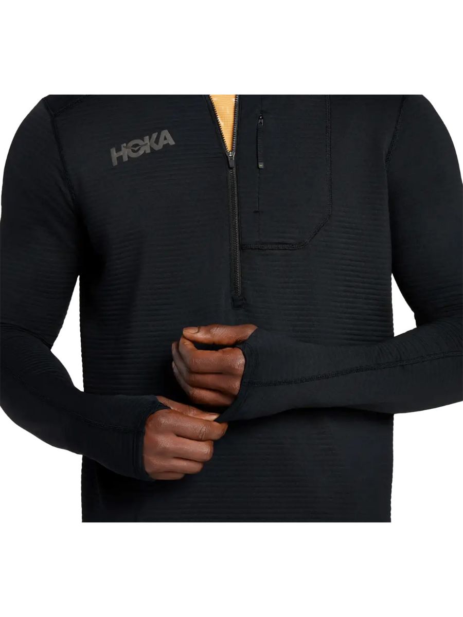 Treningsgenser til dame fra Hoka med halfzip