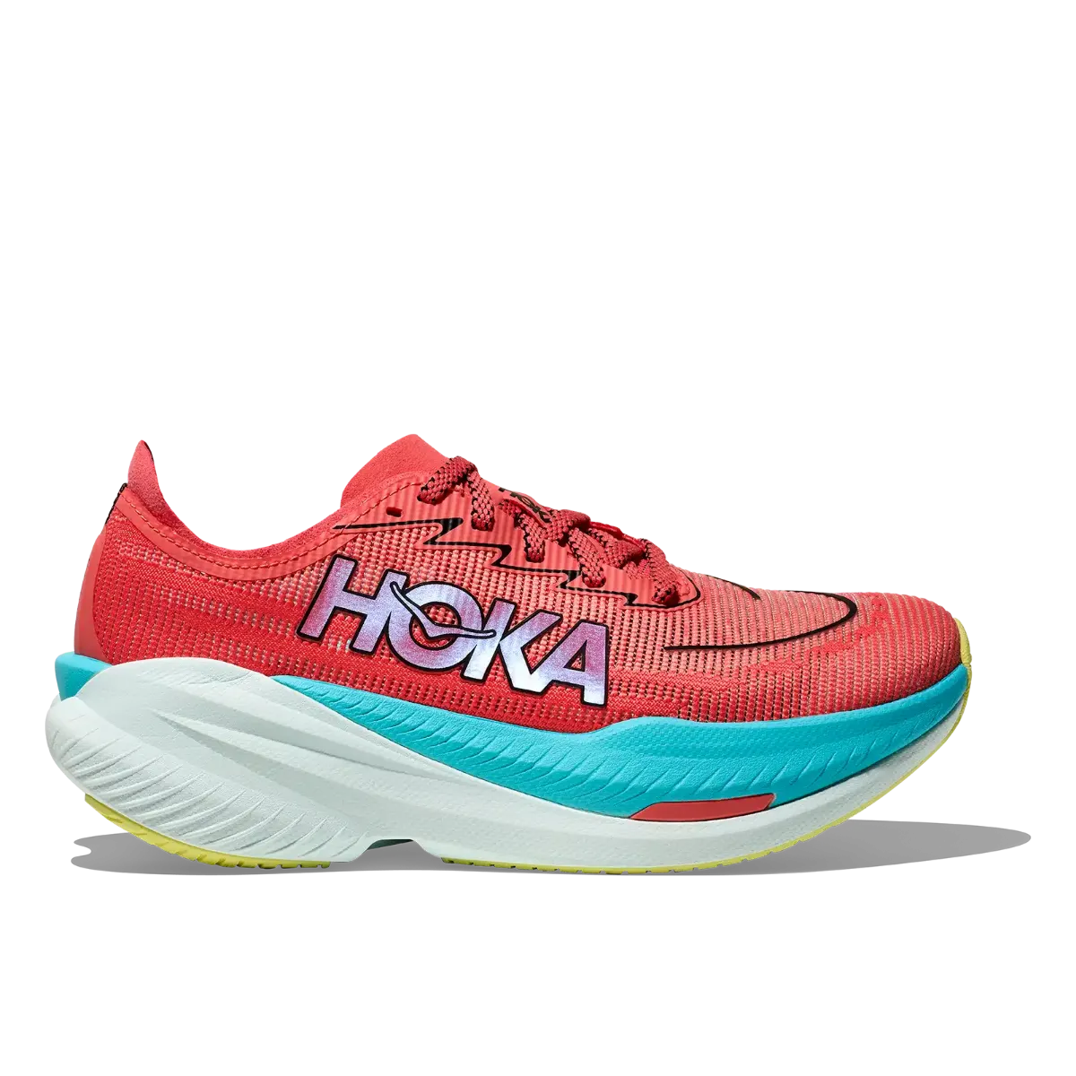 Hoka M Mach X 2 GFRT i fargen Grapefruit/Electric Coral. Løpesko til herre fra Hoka