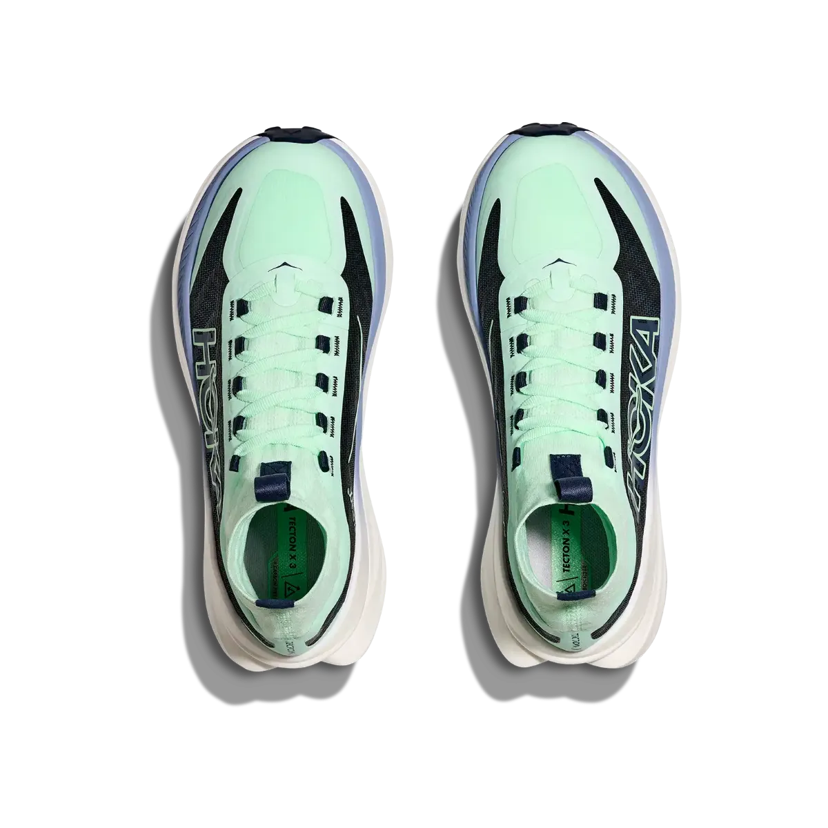 Hoka Tecton X 3 til dame i fargen Mint Fluorite/Varsity Navy (MTV)