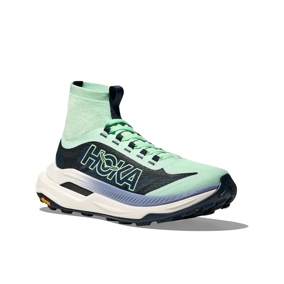 Hoka Tecton X 3 til dame i fargen Mint Fluorite/Varsity Navy (MTV)