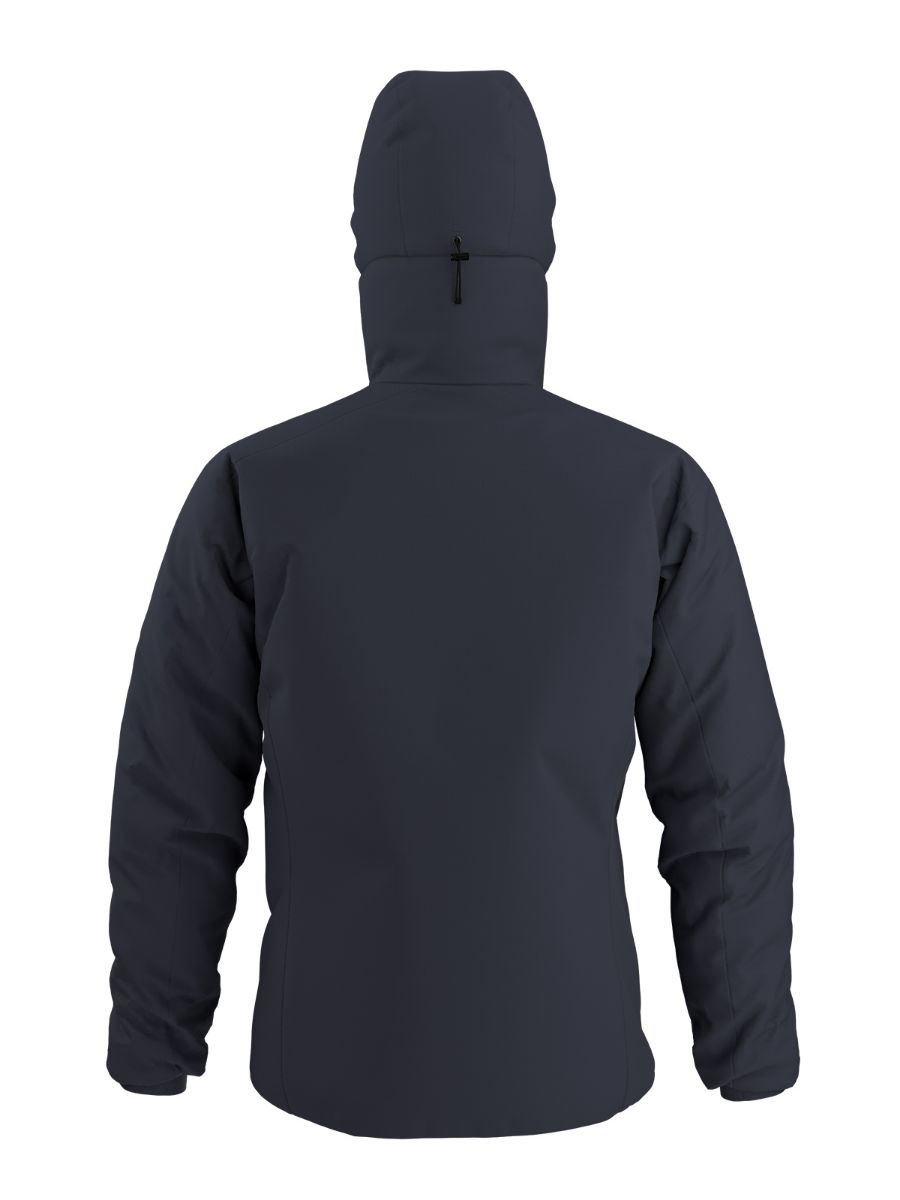 Vattert jakke til herre fra Arcteryx med hette i fargen Black Sapphiro