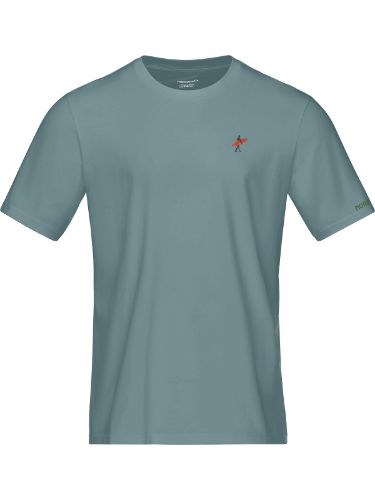 Allsidig t-shirt til herre med brodert Norrøna-logo på brystet