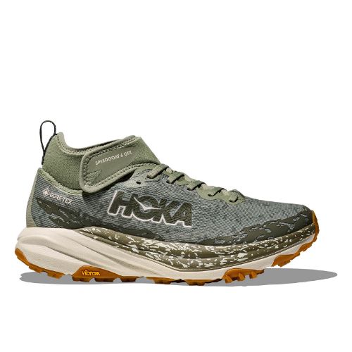 Hoka Speedgoat 6 MID Gore-Tex til herre i fargen Seamoss Green Oatmilk