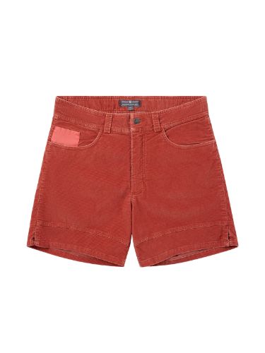 Shorts til herre fra Amundsen Sport i kordfløyel, fargen Terra Red