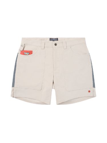 Shorts til herre fra Amundsen i kordfløyel, i fargen Natural / Stormy Blue
