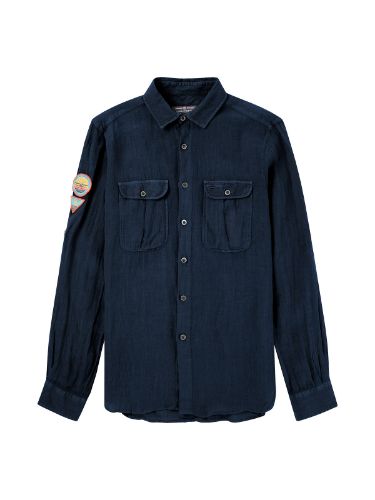 Safari linen shirt g.dyed mens