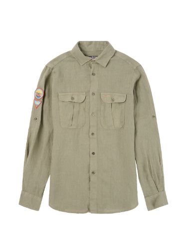 Safari linen shirt mens