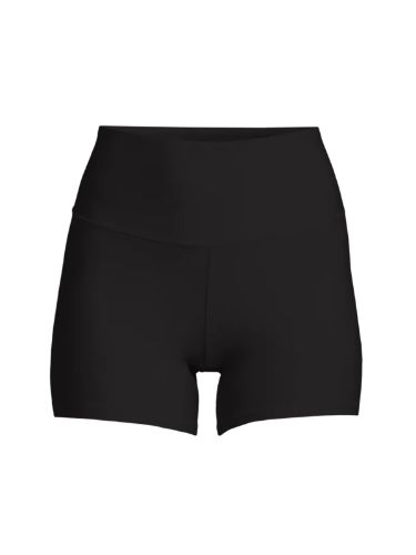 Kort treningsshorts til dame i Black