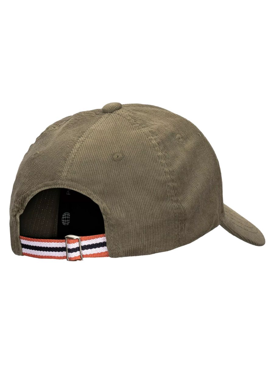 Caps til dame og herre fra Amundsen i kordfløyel, farge Olive Ash