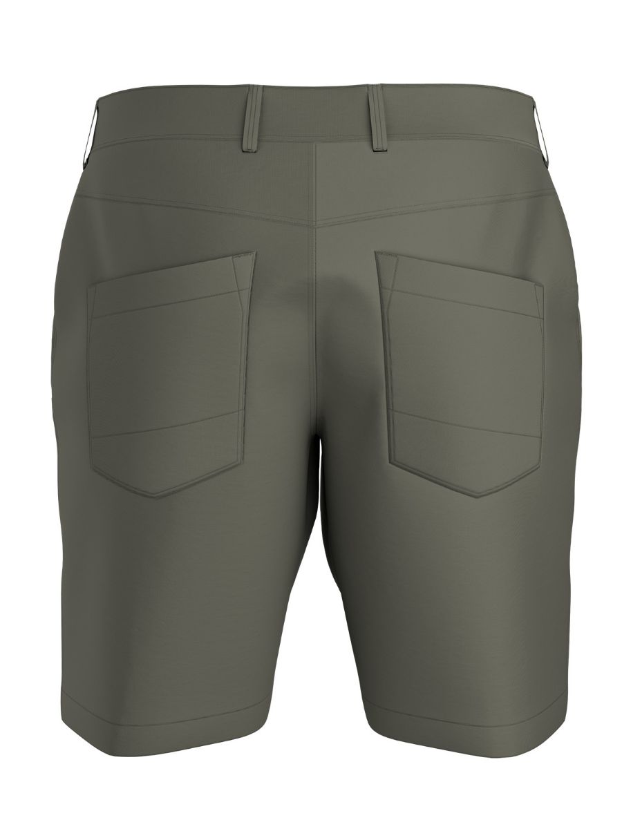 Lett shorts til herre i bomull fra Arcteryx i fargen Forage