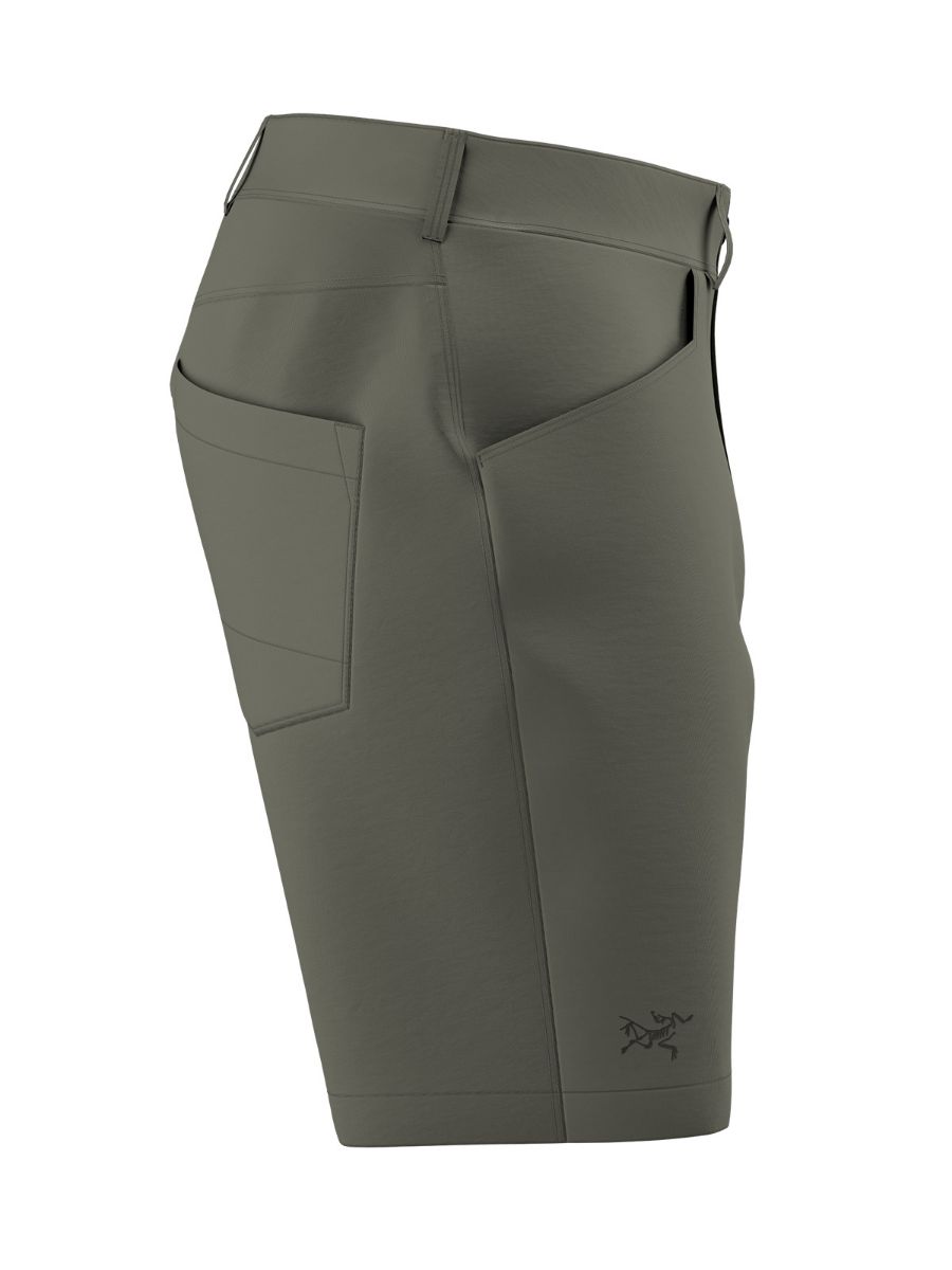 Lett shorts til herre i bomull fra Arcteryx i fargen Forage