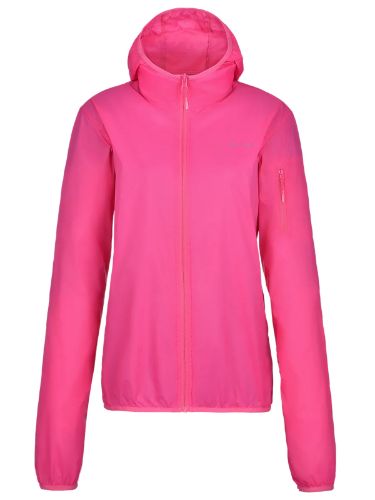 Vindjakke til dame fra Jotunheim som enkelt kan pakkes i sin egen lomme, i fargen Fuchsia Purple