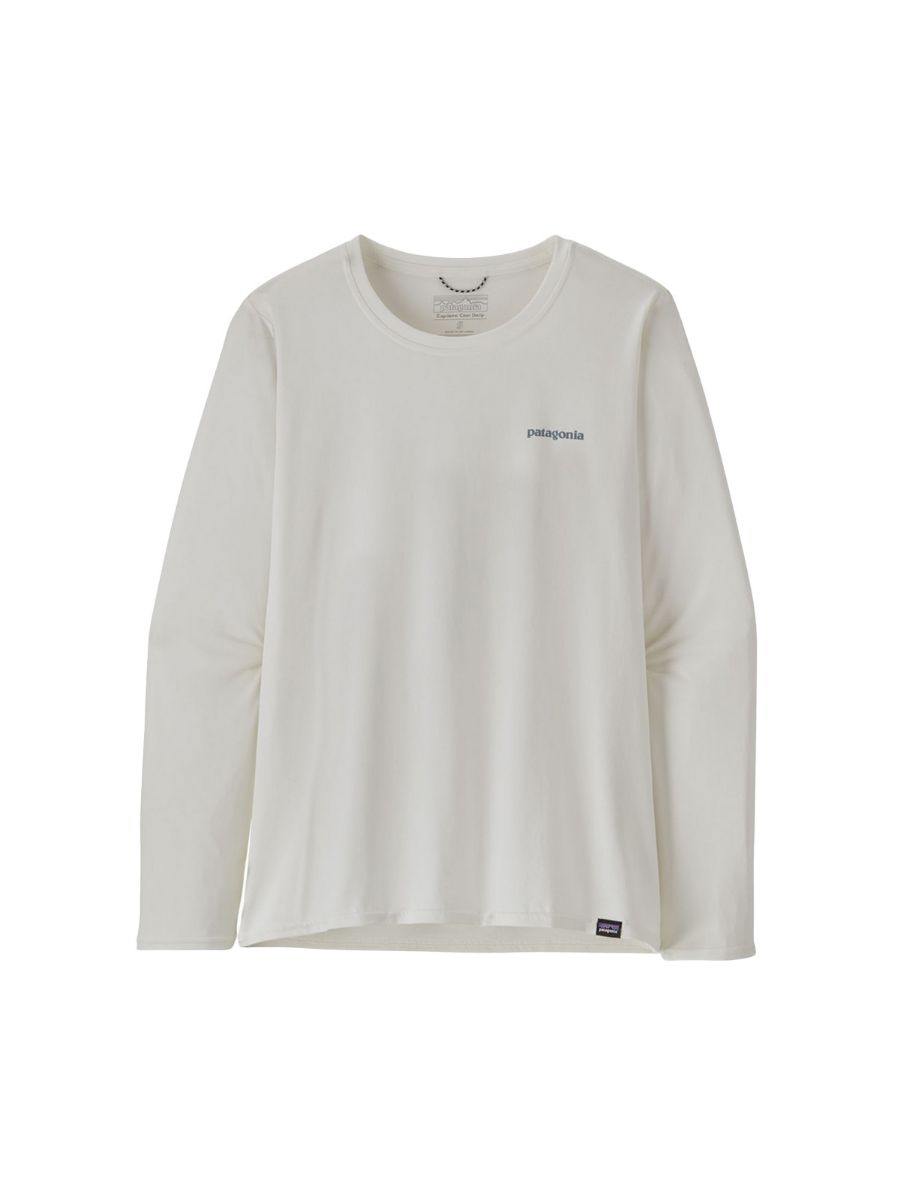 Longsleeve til dame fra Patagonia med trykk på ryggen
