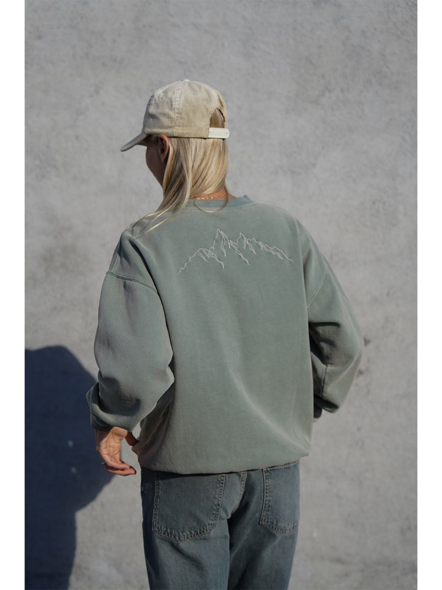Lekker crewneck genser fra Pre Aprés i fargen Stone Green
