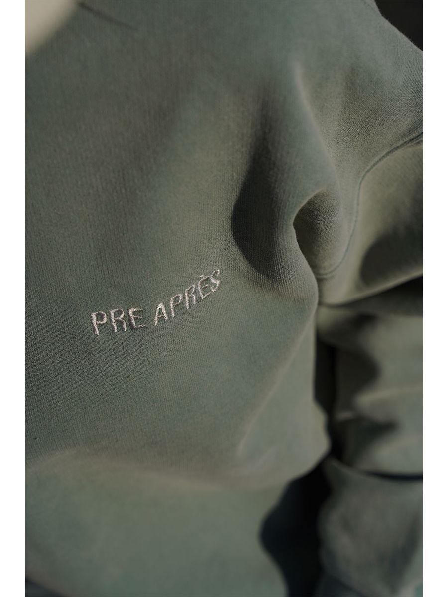 Lekker crewneck genser fra Pre Aprés i fargen Stone Green