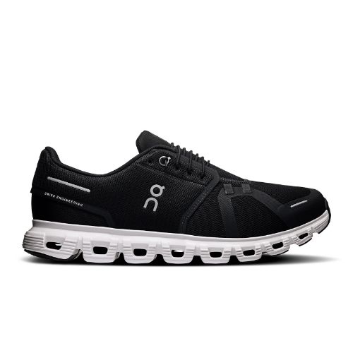 Lett og godt dempet sko fra On, Cloud 6 til herre i Black and White