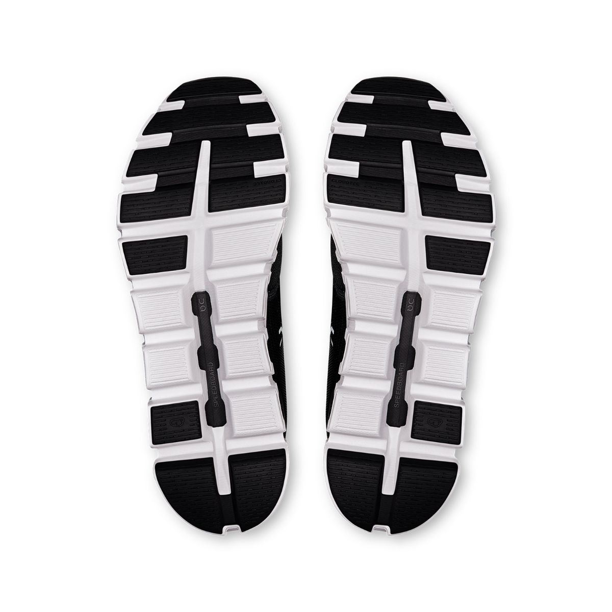 Lett og godt dempet sko fra On, Cloud 6 til herre i Black and White