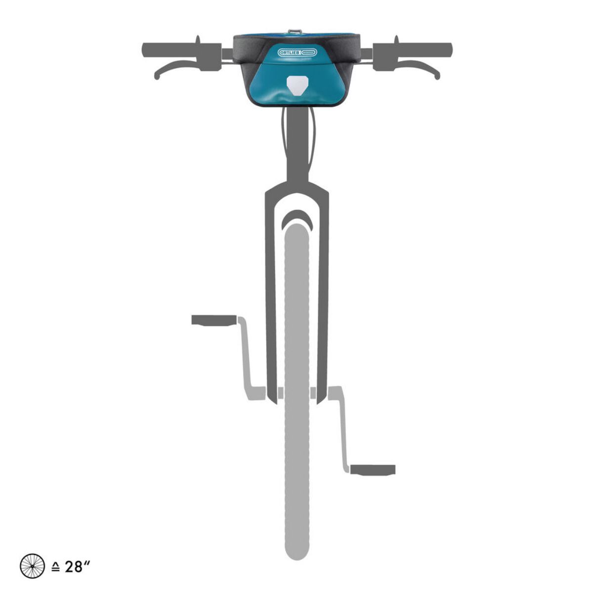 Ortlieb styreveske til sykkelen med magnetisk lokklukking. Ultimate 5L rommer det mest nødvendige du trenger enkel tilgang til på sykkelen.