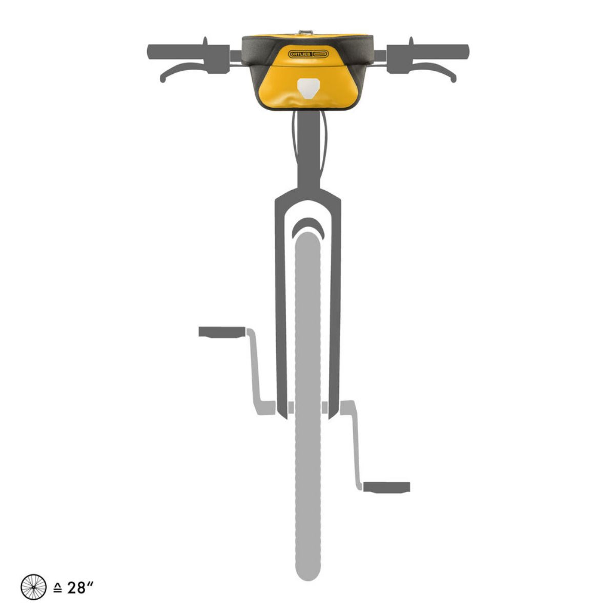 Ortlieb styreveske til sykkelen med magnetisk lokklukking. Ultimate 5L rommer det mest nødvendige du trenger enkel tilgang til på sykkelen.