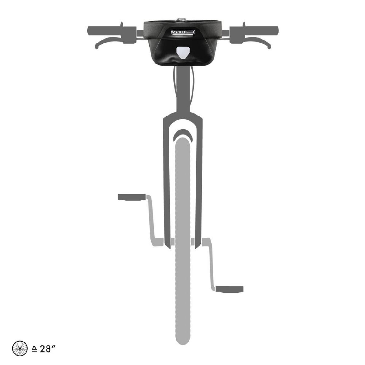 Ortlieb styreveske til sykkelen med magnetisk lokklukking. Ultimate 5L rommer det mest nødvendige du trenger enkel tilgang til på sykkelen.