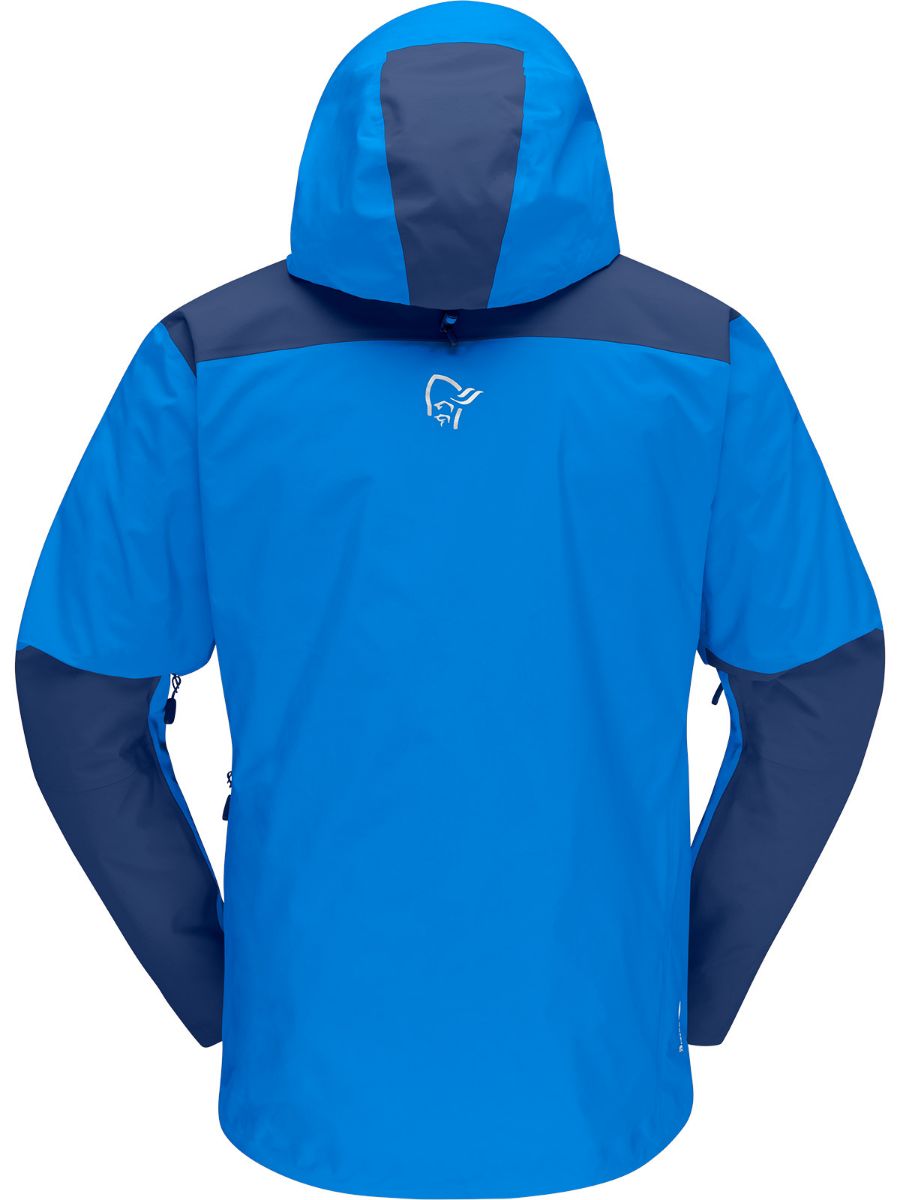 Trollveggen Gore-tex jakke til herre fra Norrøna: skalljakke med optimal beskyttelse i fargen Skydiver