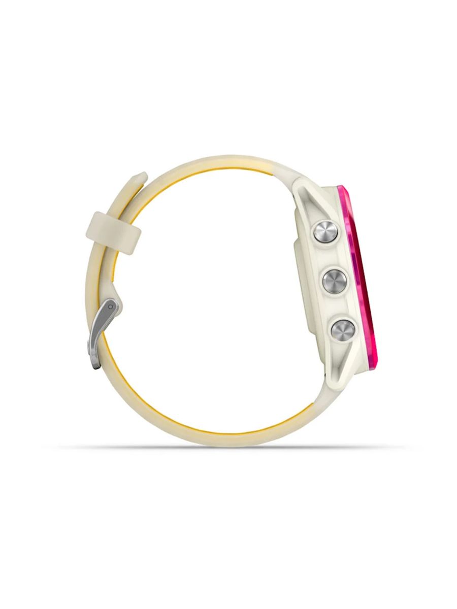 Forerunner 570 fra Garmin til dame og herre i størrelse 42mm i fargen Bone Raspberry Mango
