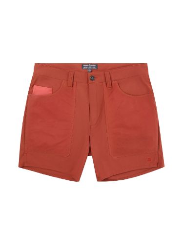 Lekker og tidløs shorts til herre fra Amundsen i fargen Terra Red Red