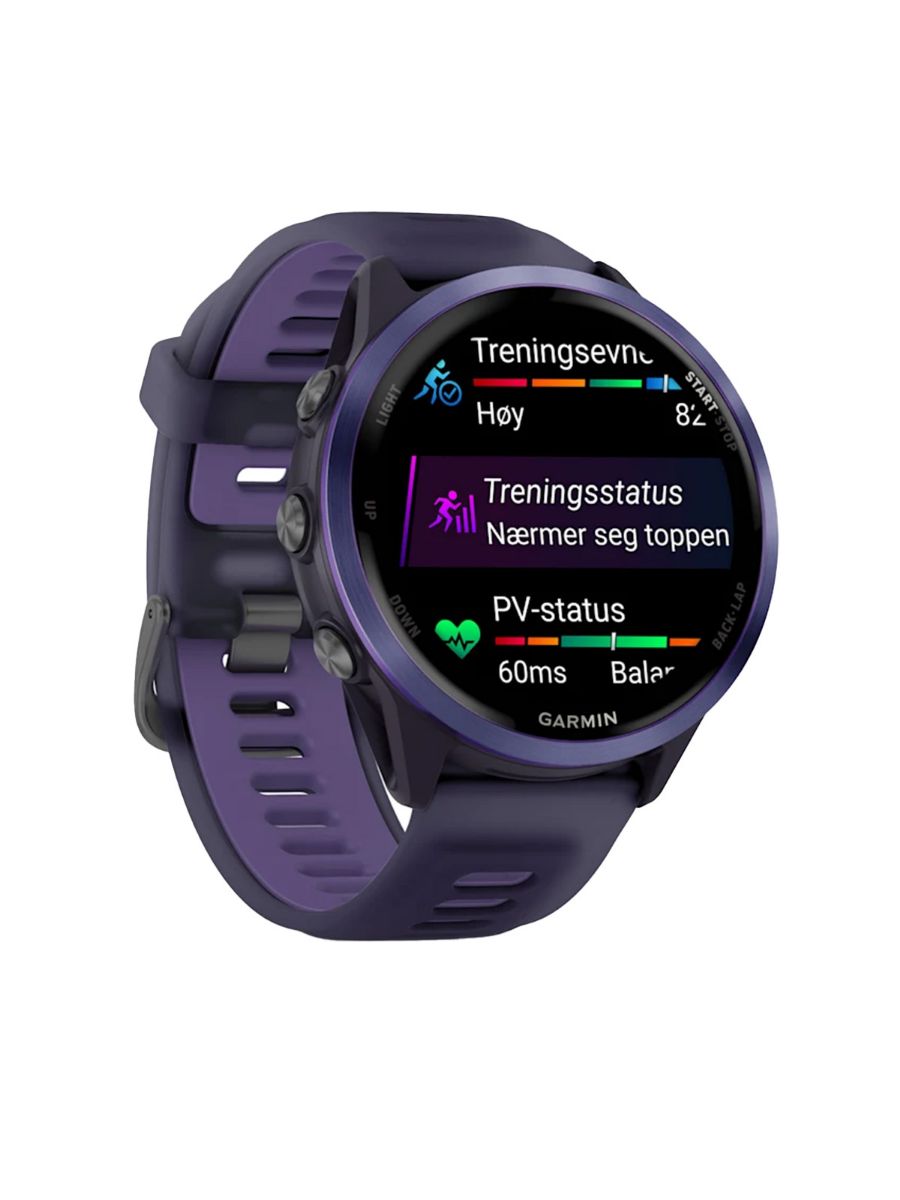 Forerunner 570 fra Garmin til dame og herre i størrelse 47mm i fargen Imperial Purple Indigo