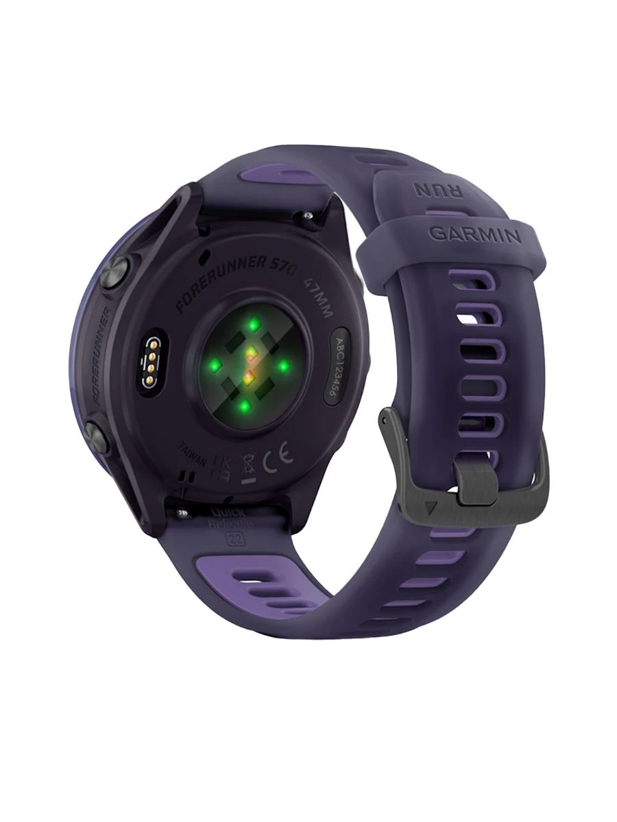 Forerunner 570 fra Garmin til dame og herre i størrelse 47mm i fargen Whitestone Cloud Blue