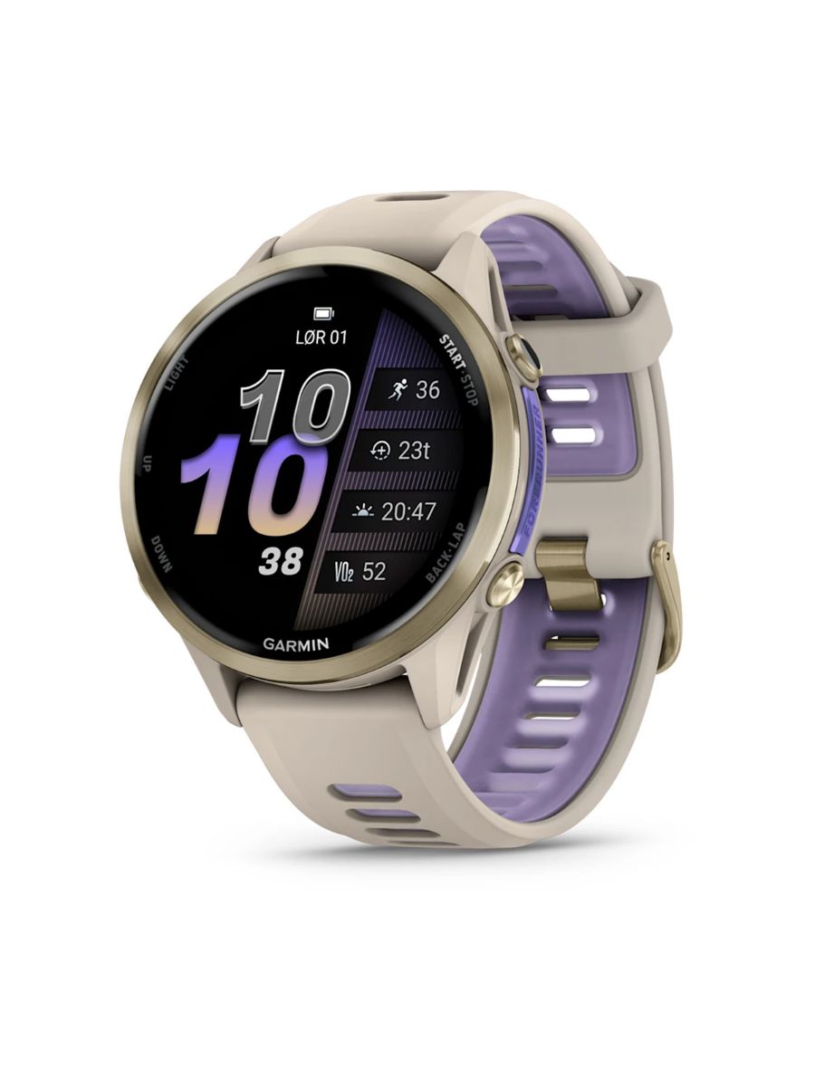 Forerunner 970 fra Garmin med eksepsjonelle funksjoner for trening og restitusjon i fargen French Gray Indigo