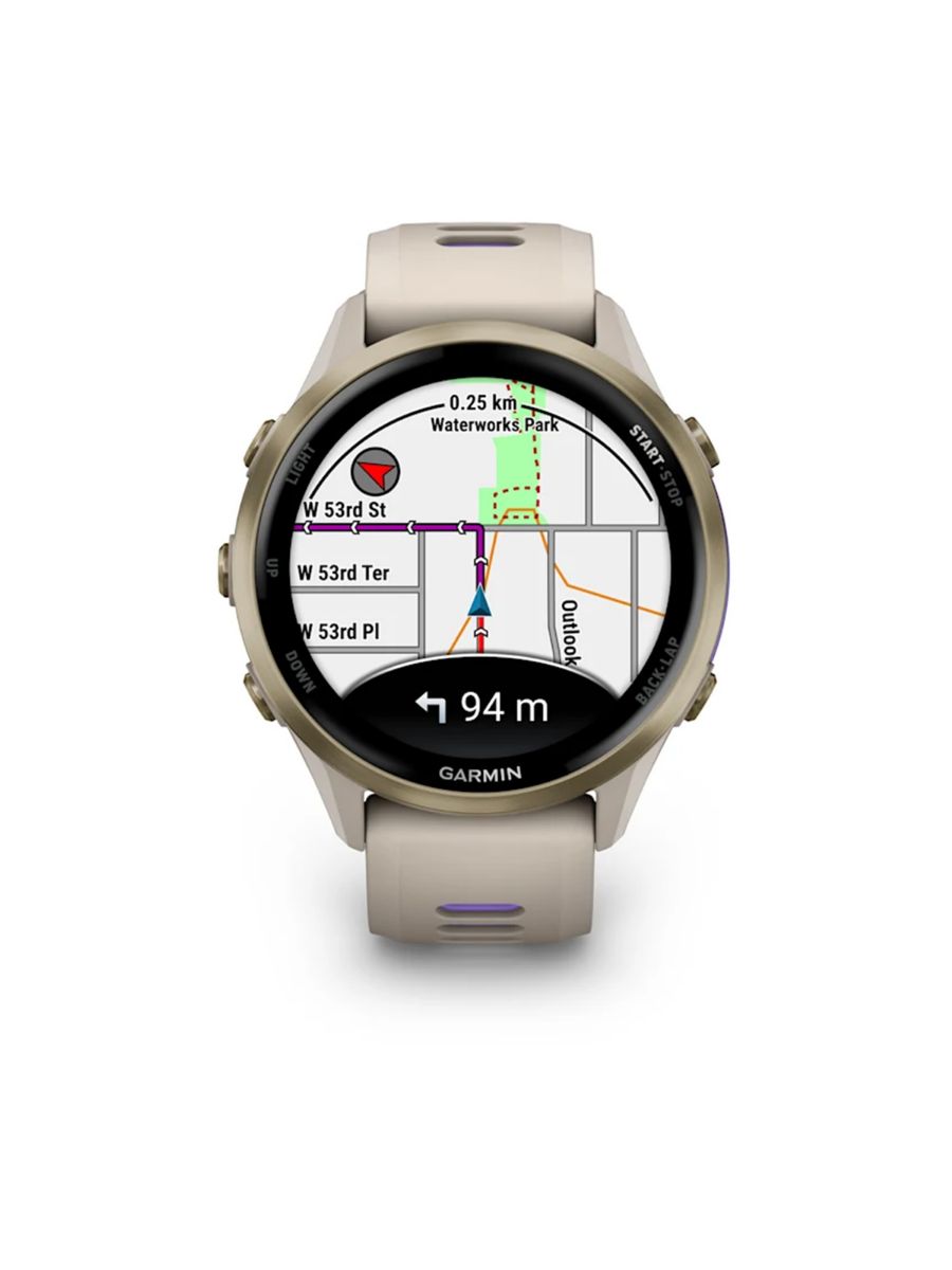 Forerunner 970 fra Garmin med eksepsjonelle funksjoner for trening og restitusjon i fargen French Gray Indigo