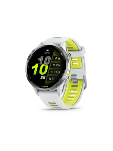 Vis detaljer for Forerunner 970 | 47mm Garmin Forerunner 970 fra Garmin med eksepsjonelle funksjoner for trening og restitusjon i fargen Whitestone Amp Yellow