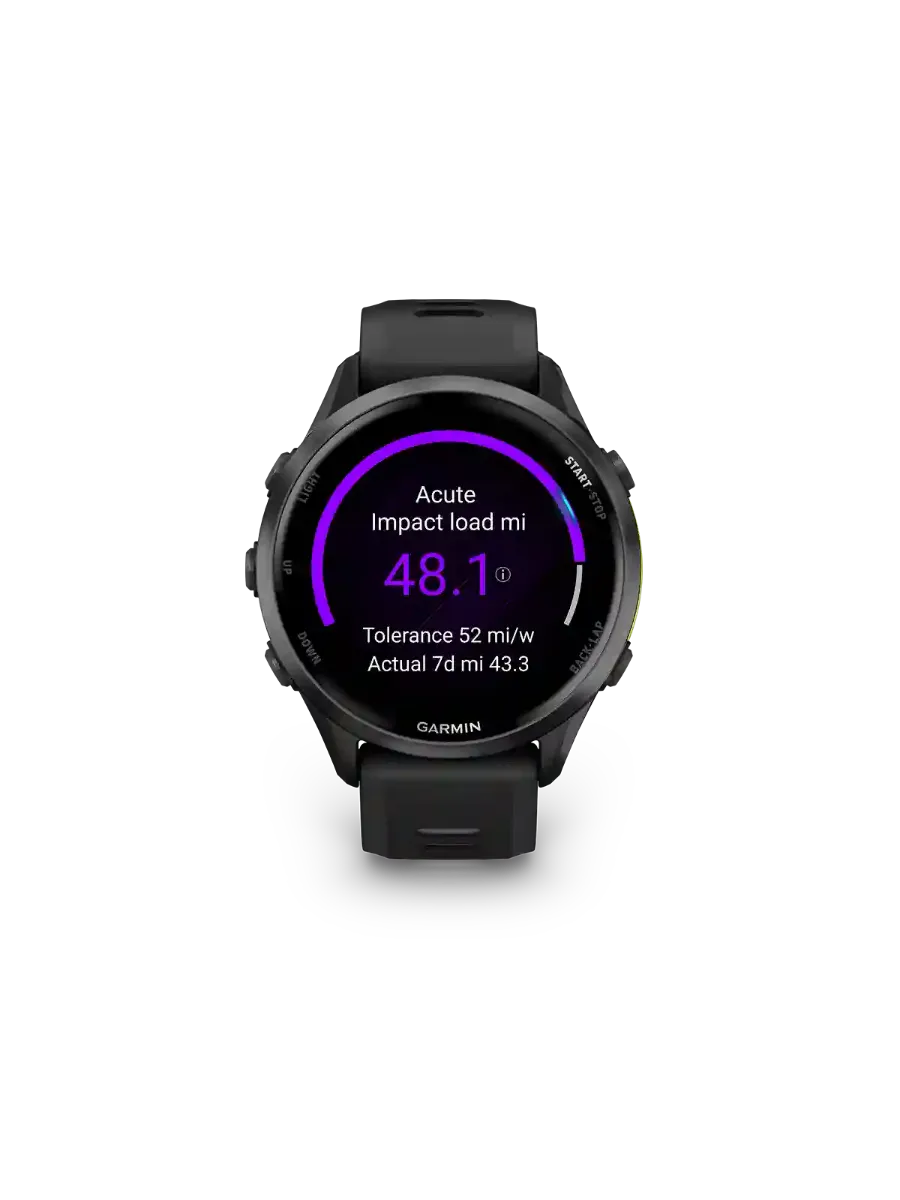 Garmin Forerunner 970 fra Garmin med eksepsjonelle funksjoner for trening og restitusjon i fargen Black/Amp Yellow