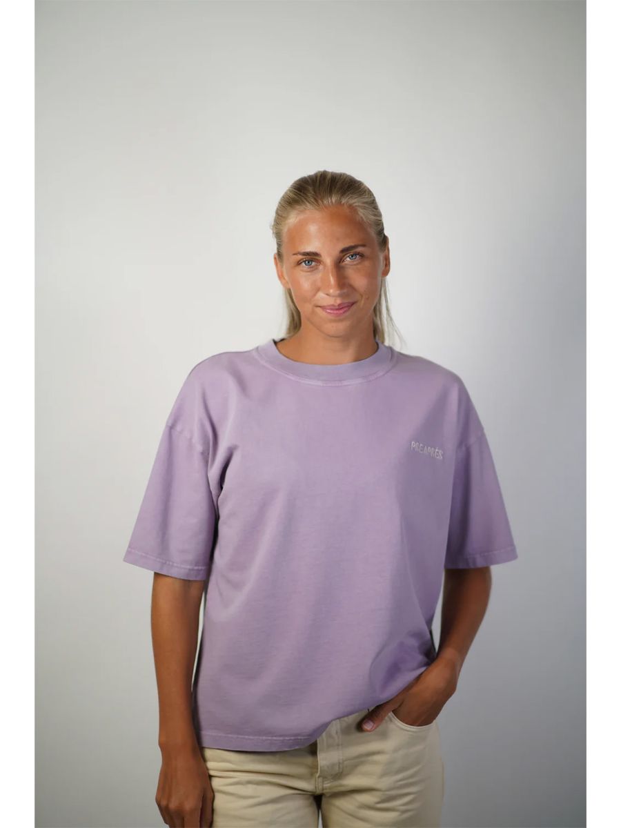 T-skjorte til dame og herre fra Pre Aprés i fargen Dusty Lilac i 100% bomull